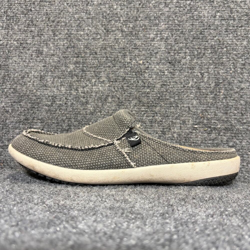 Spenco Gray Canvas Slip On Mule Comfort Orthotic Casual Shoes Women Size 9